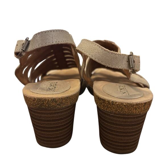 Josef Seibel Sunny Sandals Clogs Shoes Womens Size 7-7.5‎ US 38 EU Silver - Picture 13 of 16